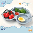 Kit Babador de Silicone + Praco com 3 Divisórias