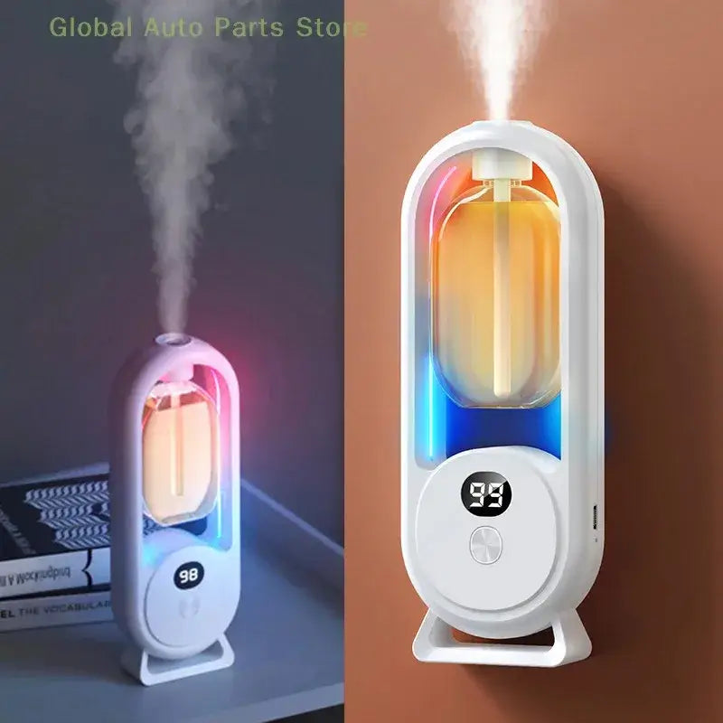 AuraSense Pro - Difusor de Aromas Nano com Display Digital e 5 Modos de Intensidade e Iluminação