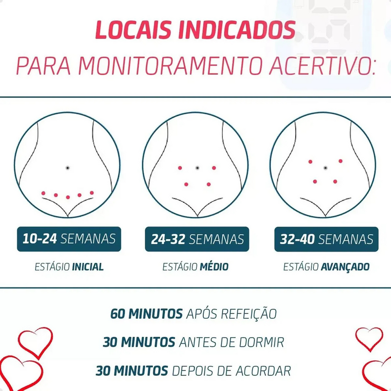 Rosa - Doppler Monitor Portátil de Batimento Cardíaco