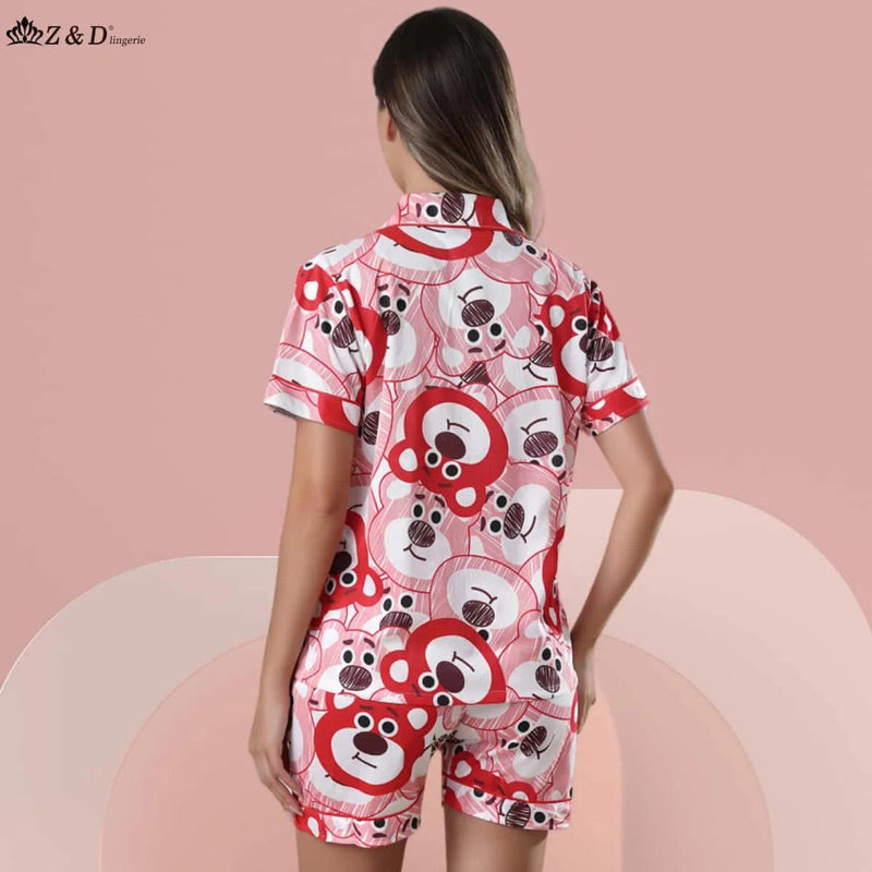 Z&D Confort Luxe – Pijama Feminino - Manga Curta e Short