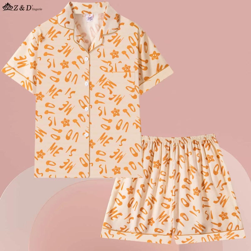 Z&D Confort Luxe – Pijama Feminino - Manga Curta e Short