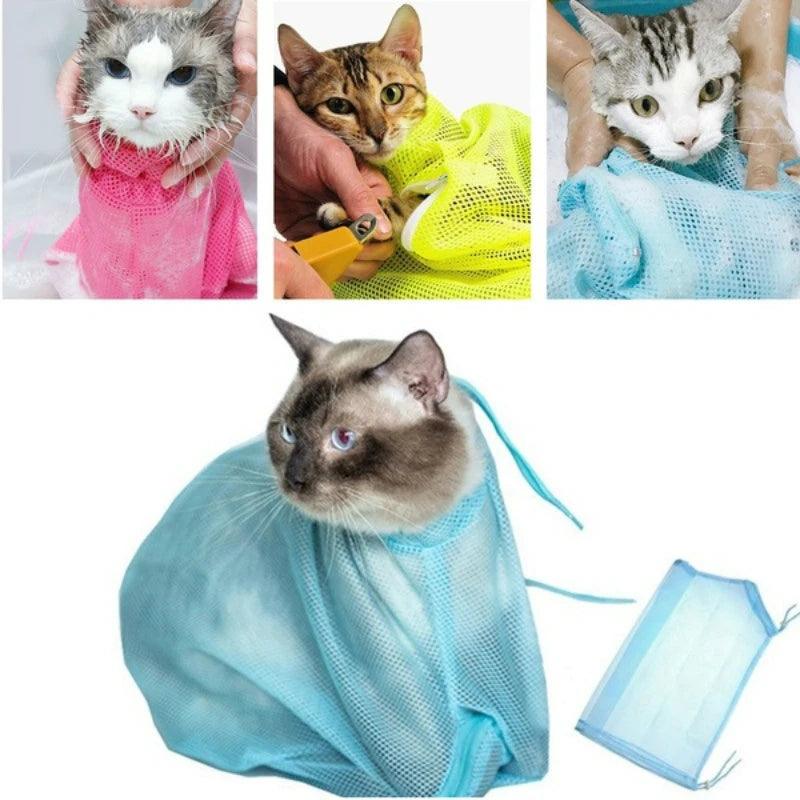 Bolsa de banho para gatos
